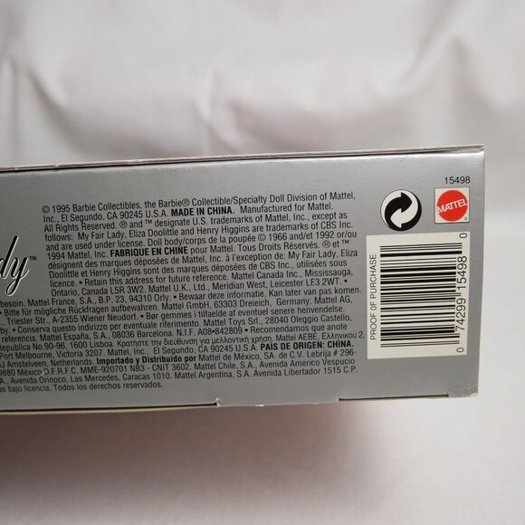 Barbie My Fair Lady Eliza Doolittle Collectors Edition Doll In Original Box 1995 - Picture 6 of 8